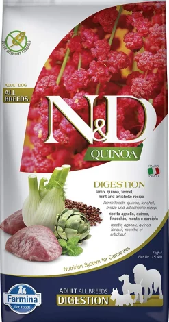 Farmina N&D Quinoa Digestion Lamb Dry Dog Food - 15.4 lb Bag