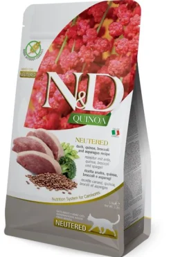 Farmina N&D Quinoa Duck Neutered Dry Cat Food - 3.3 lb Bag
