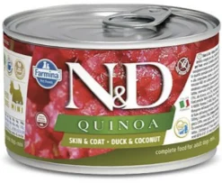 Farmina N&D Quinoa Skin & Coat Duck & Coconut Mini Canned Dog Food - 4.9 oz - Case of 6
