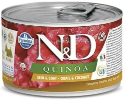 Farmina N&D Quinoa Skin & Coat Quail & Coconut Mini Canned Dog Food - 4.9 oz - Case of 6