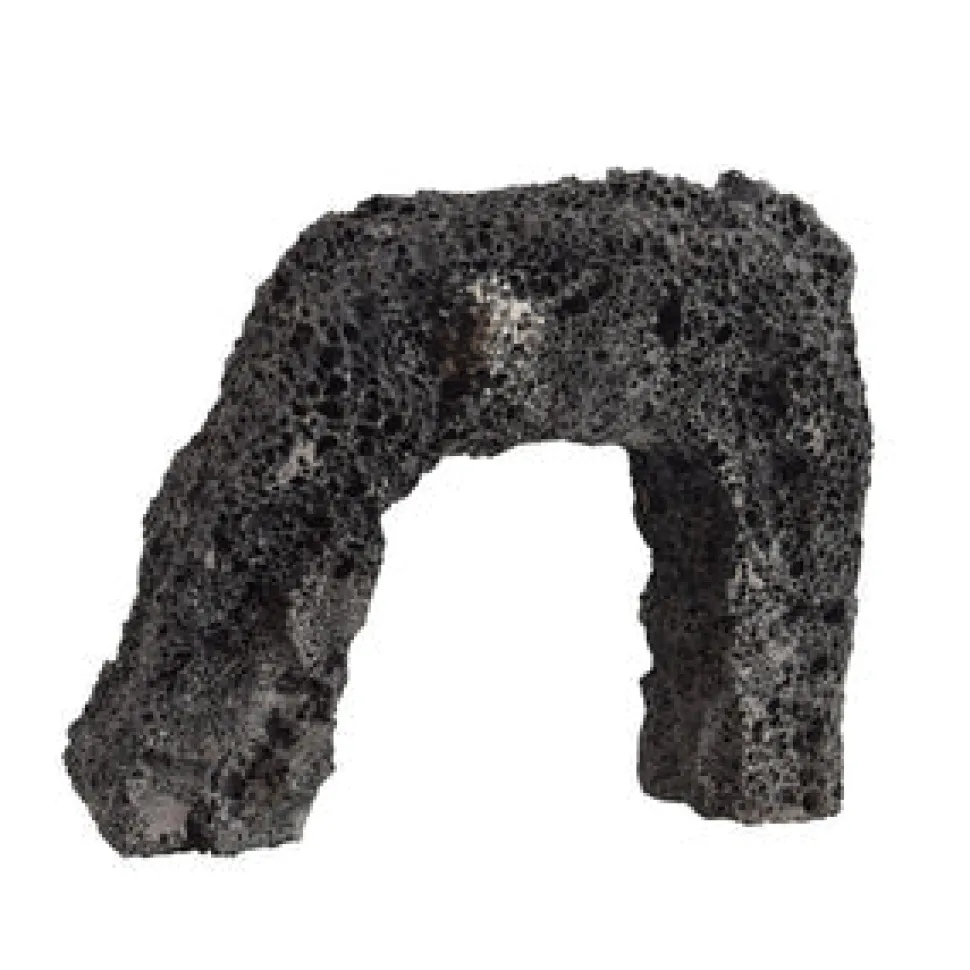 Feller Stone Black Lava Rock Door