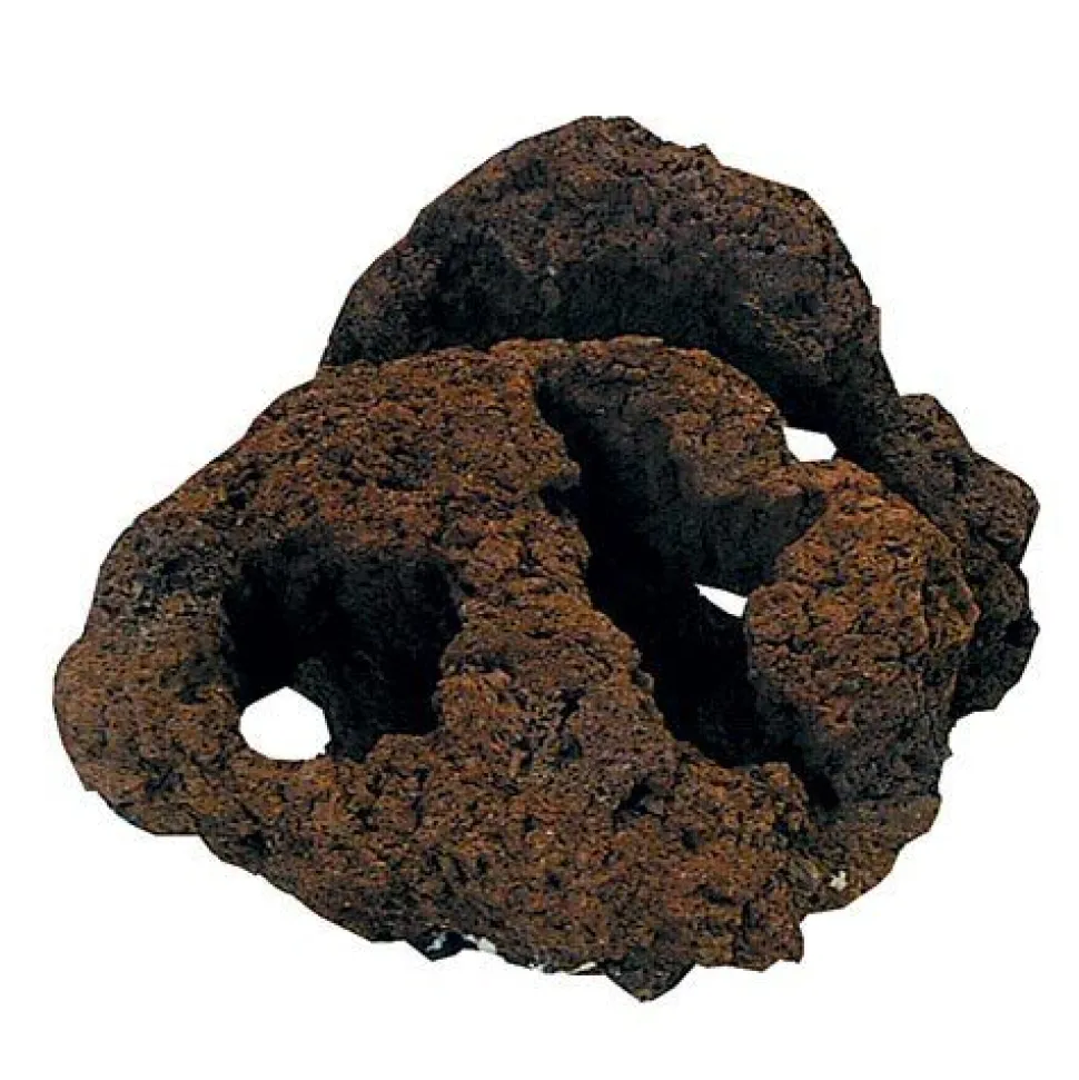 Feller Stone Carved Lava Rock - 3 Hole - Large - Pack of 4