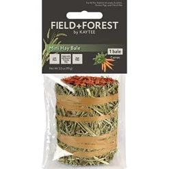 Field + Forest Mini Hay Bales Small Animal Hay - Carrot - 3.5 Oz