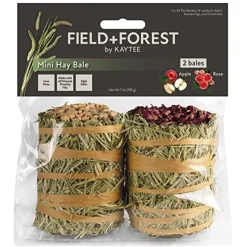 Field + Forest Mini Hay Bales Small Animal Hay - Apple/Rose - 7 Oz - 2 Pack