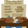 Fieldcrest Farms Bully Crunchers Beef Chews Dog Bully Sticks and Natural Chews - Beef - 6 In - 30 Pack