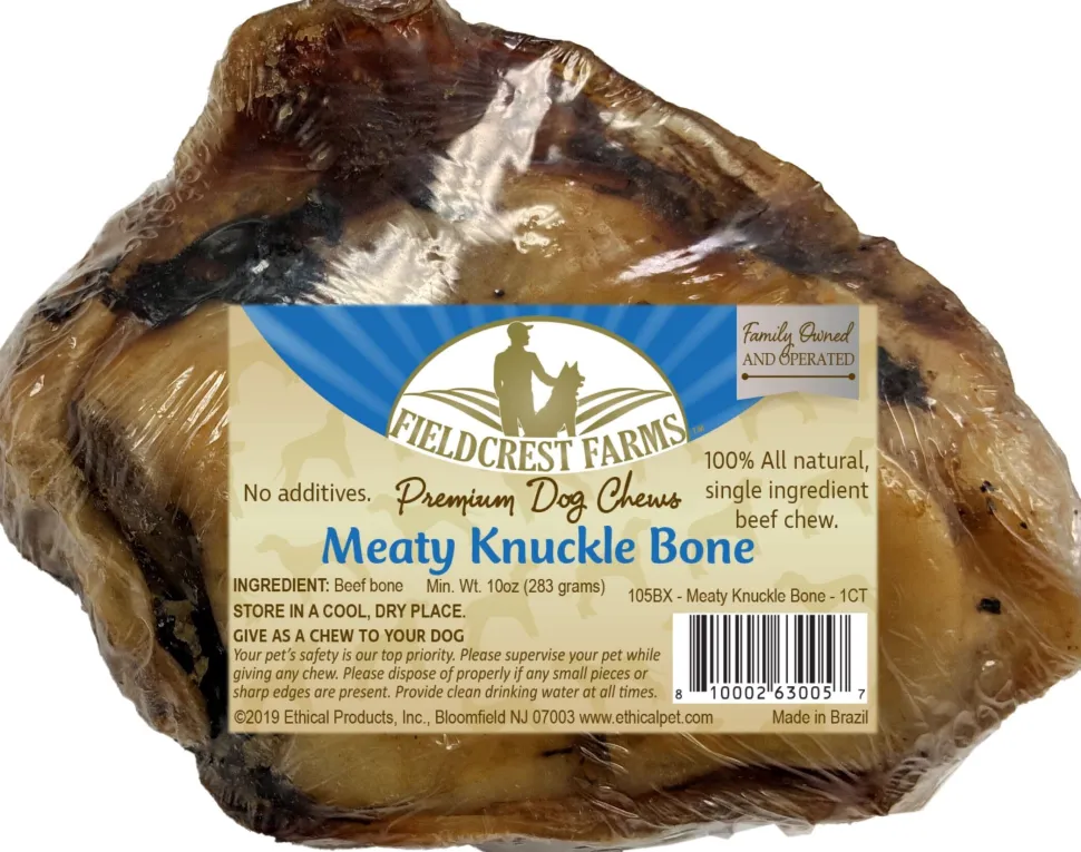Fieldcrest Farms Meaty Knuckle Bones Natural Dog Chews - 20 Pack