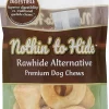 Fieldcrest Farms Nothin' To Hide Rawhide Alternative Rings & Bones Natural Dog Chews - Chicken - 12 Pack