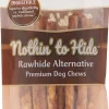 Fieldcrest Farms Nothin' To Hide Rawhide Alternative Twist Stix Natural Dog Chews - Peanut Butter - Small - 10 Pack