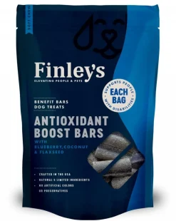 Finley's Anti-oxidant Boost Bars with Blueberry Coconut and Flaxseeds Soft Dog Chew Bars - 16 Oz