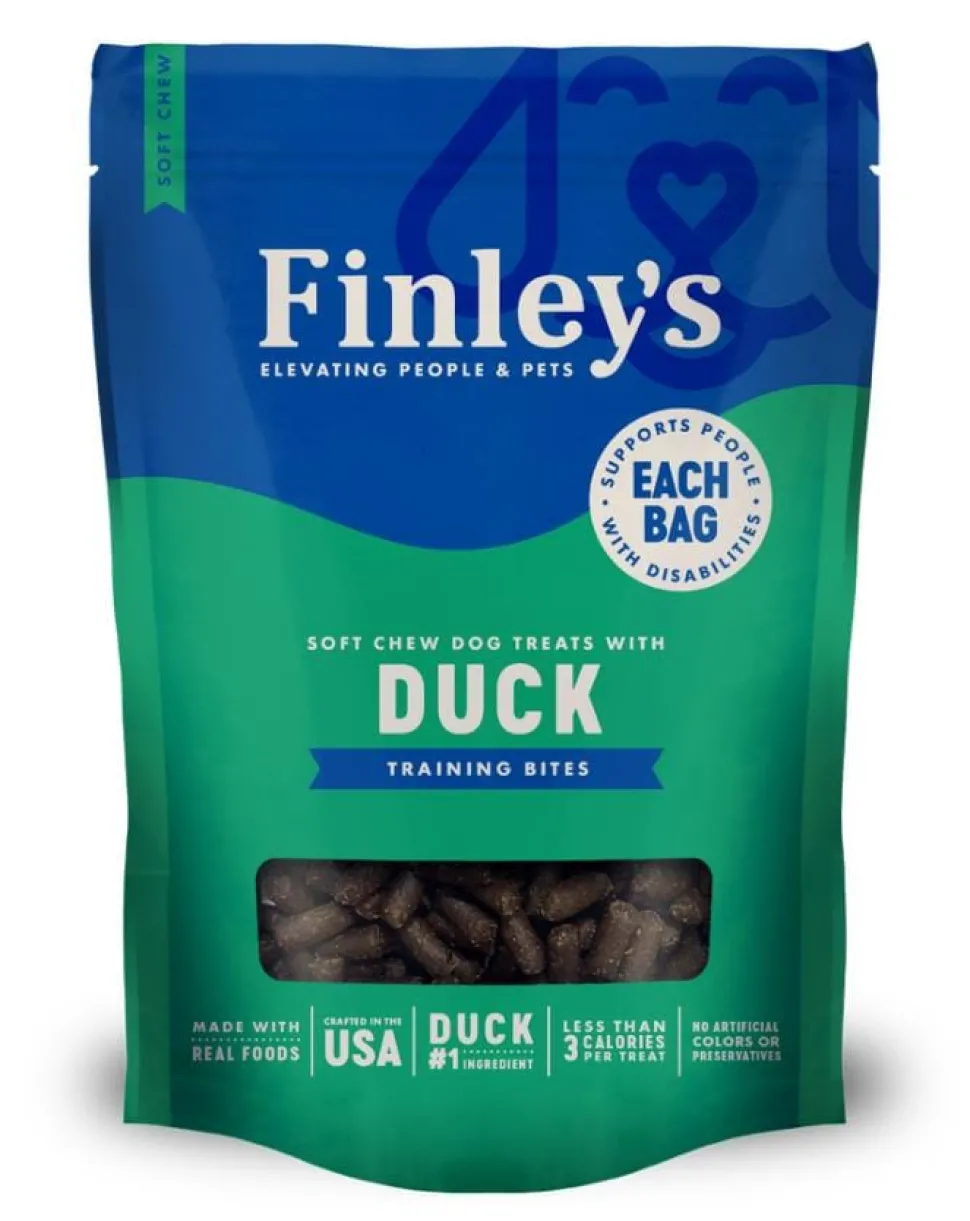 Finley's Trainer Bites Duck Soft Chew Dog Training Treats - 6 Oz
