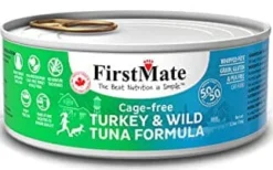 Firstmate 50-50 Turkey and Tuna Canned Cat Food - 5.5 Oz - Case of 24