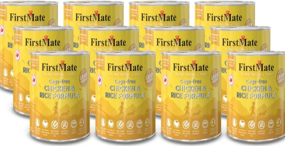 Firstmate Friendly Chicken and Rice Canned Dog Food - 12.2 Oz - Case of 12