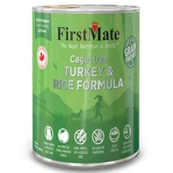 Firstmate Friendly Turkey and Rice Canned Cat Food - 12.2 Oz - Case of 12