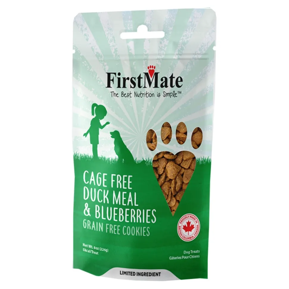 FirstMate Grain-Free Limited Ingredient Duck and Blueberry Flavored Dog Treats
