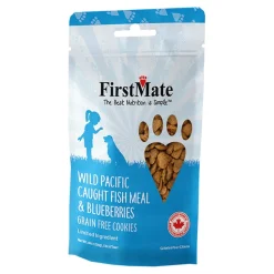 FirstMate Grain-Free Limited Ingredient Wild Pacific Fish and Blueberry Flavored Dog Treats