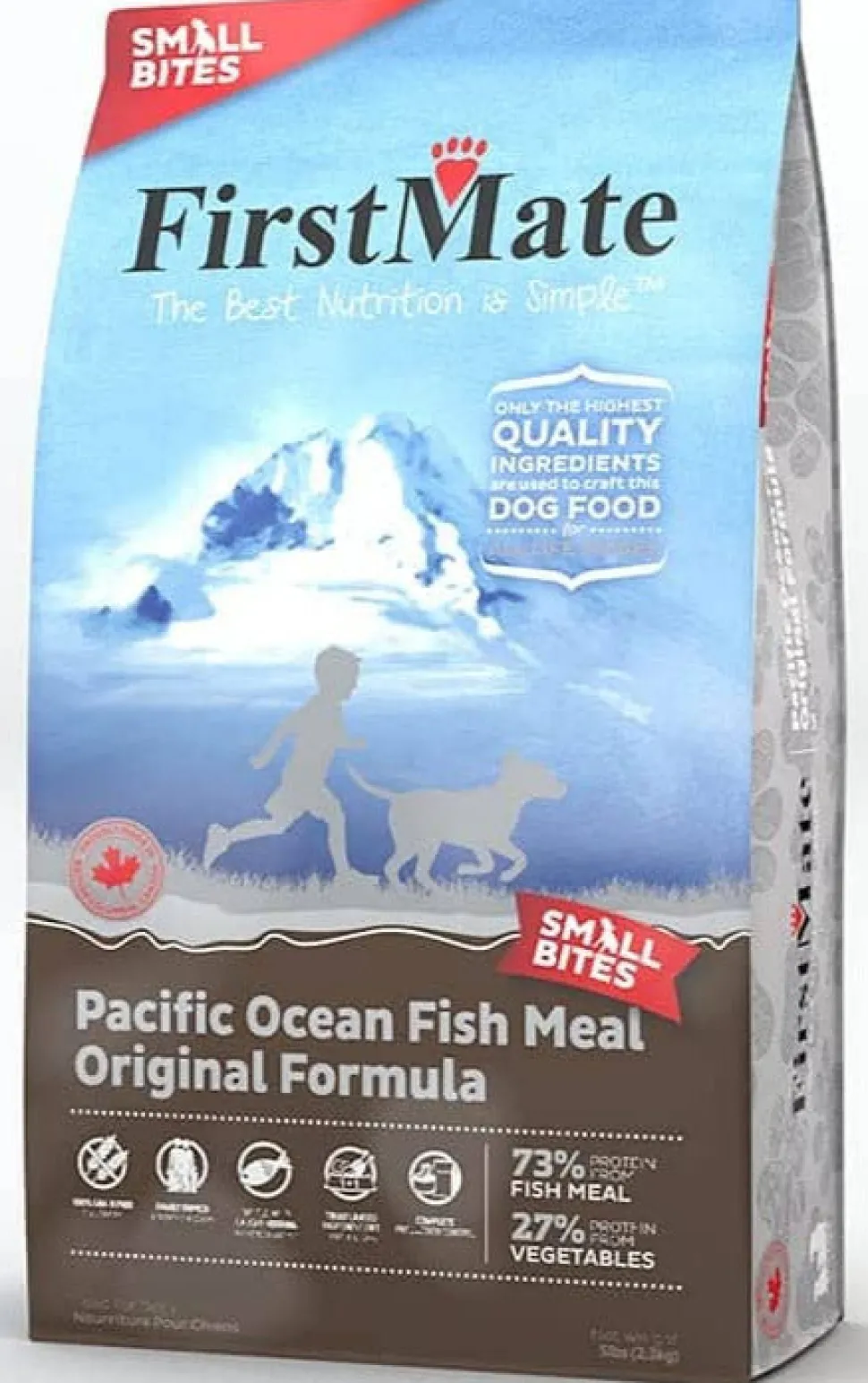 FirstMate Limited Ingredient Diet Grain-Free Small Bites OceanFish Dry Dog Food - 5 Lbs