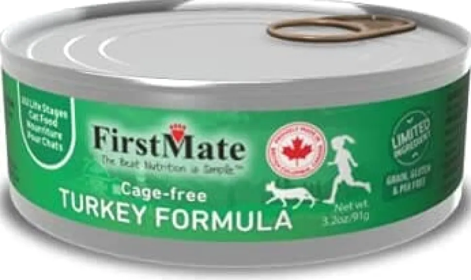 FirstMate Limited Ingredient Diet Grain-Free Turkey Canned Cat Food - 3.2 Oz - Case of 24