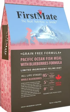 FirstMate Limited Ingredient Diet Grain-Free OceanFish Blueberry Dry Cat Food - 3.96 Lbs