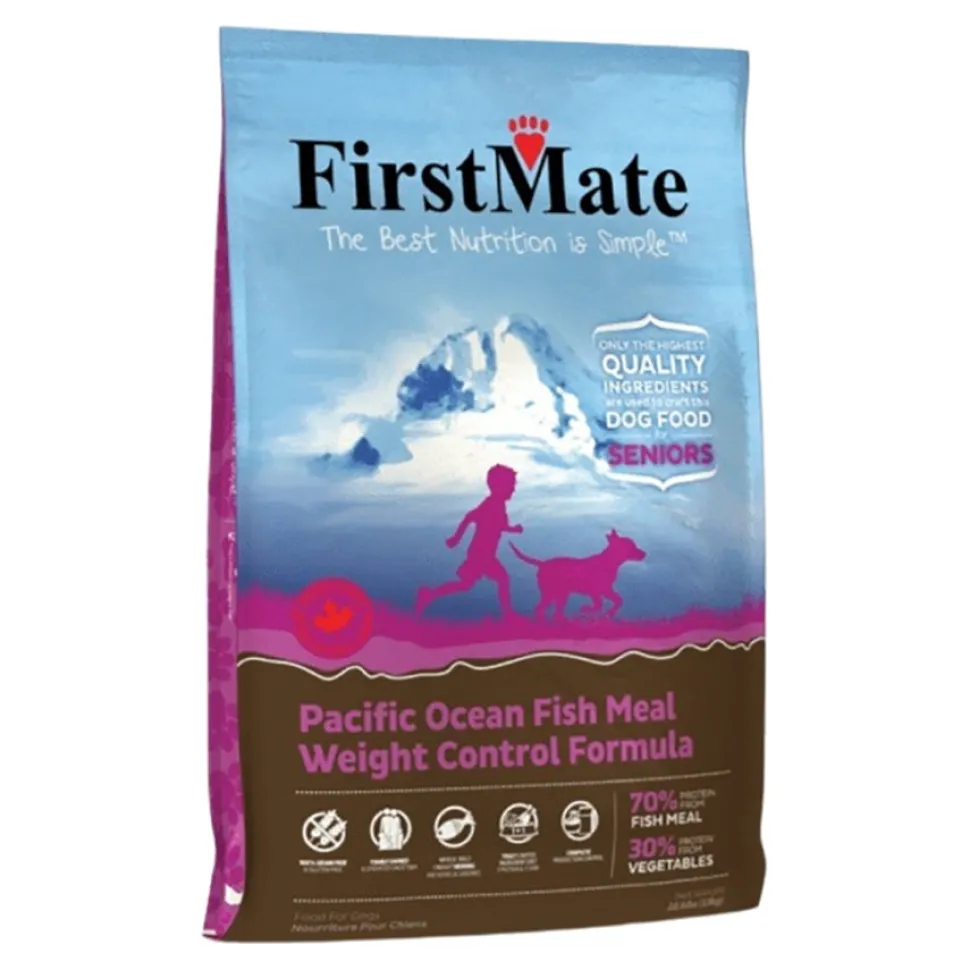 FirstMate Limited Ingredient Diet Grain-Free Pacific Oceanfish Senior Weight Control Dry Dog Food - 25 Lbs