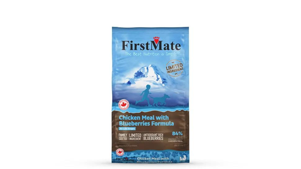 FirstMate Limited Ingredient Diet Grain-Free Chicken and Blueberry Dry Dog Food - 25 Lbs