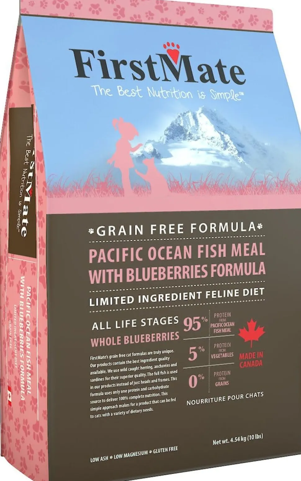 FirstMate Limited Ingredient Diet Grain-Free OceanFish Blueberry Dry Cat Food - 3.96 Lbs