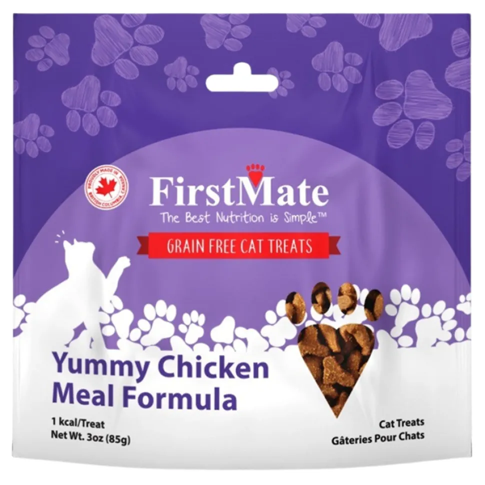 FirstMate Yummy Chicken Meal Formula Grain-Free Cat Treats - 3 Oz