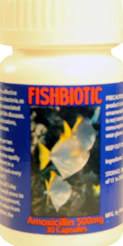 Fishbiotic Fishbiotic Amoxicillin Capsules Fish Medication - 500 Mg - 30Ct