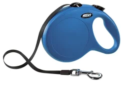 Flexi Classic Tape Rectractable Dog Leash - 110 Lbs - Blue - Large - 26 Feet