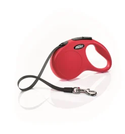 Flexi Classic Tape Rectractable Dog Leash - 33 Lbs - Red - Small - 16 Feet