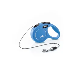 Flexi Classic Tape Rectractable Dog Leash - 55 Lbs - Blue - Medium - 16 Feet