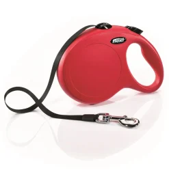 Flexi Classic Tape Rectractable Dog Leash - 110 Lbs - Red - Large - 26 Feet
