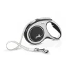 Flexi New Comfort Tape Rectractable Dog Leash - 110 Lbs - Gray - Large - 26 Feet