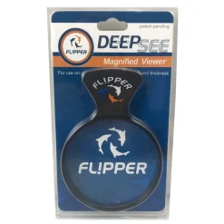 Flipper Cleaner DeepSee Magnified Aquarium Viewer - Black and Clear - 4 in