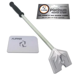 Flipper Cleaner Platinum Aquarium Scraper for Glass and Acrylic Tanks - 18 in