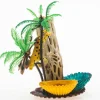 Florida Marine Research Colored Shellfeeder Stand with Palm Tree - Multi-Color