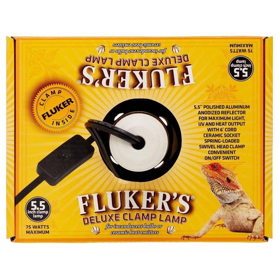 Fluker's Clamp Lamp with Switch - 5.5"