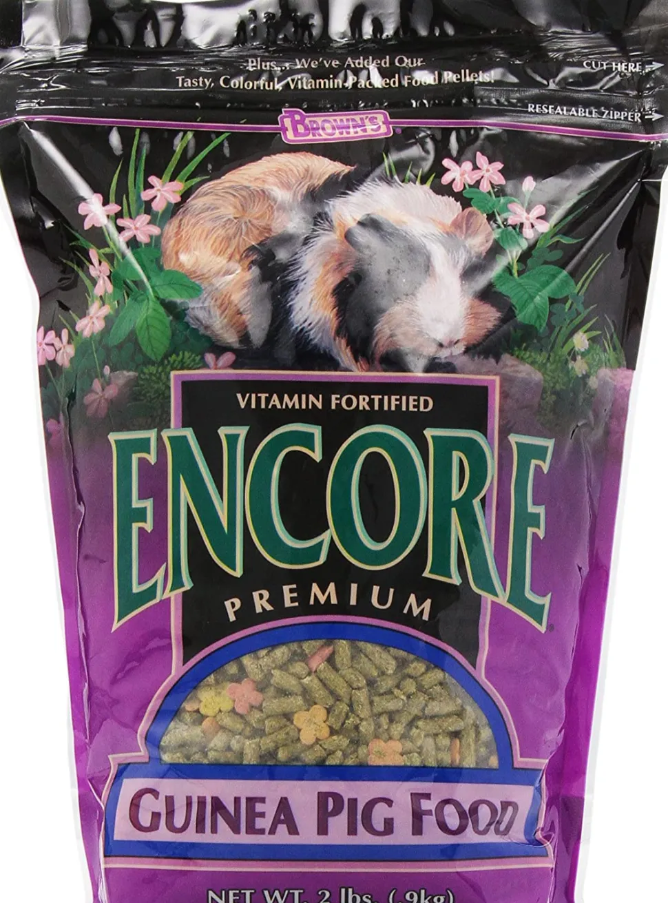 F.M. Brown's Encore Premium Guinea Pig Small Animal Food - 2 lb Bag