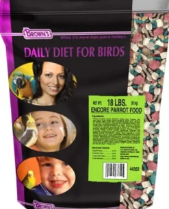 F.M. Brown's Encore Premium Parrot Bird Food - 18 lb Bag