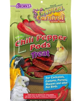 F.M. Brown's Super Premium Natural Chili Pepper Pods Bird Treats - 2.5 oz