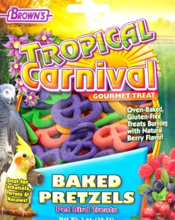 F.M. Brown's Super Premium Pretzel Treats for Pet Birds Bird Treats - 2 oz