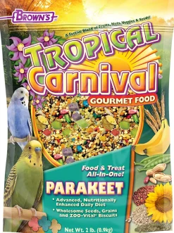 F.M. Brown's Tropical Carnival Parakeet Bird Food - 2 lb Bag