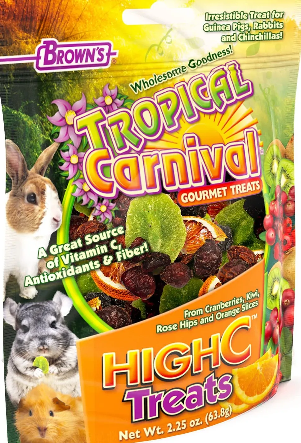 F.M. Brown's Tropical Carnival High-C Small Animal Treats - 2.25 oz