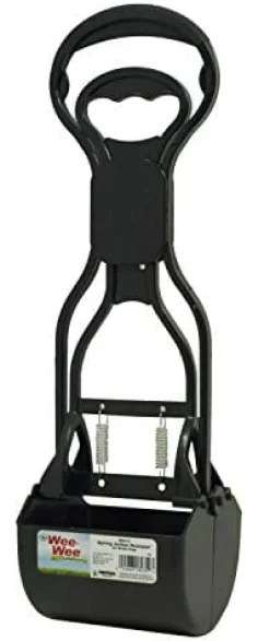 Four Paws Allens Spring Action Scooper Dog Waste Pick Up - Black - Small