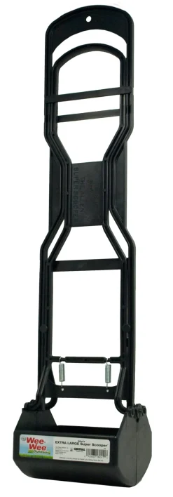 Four Paws Allen's Super Dog Scooper For Grass Plain Hard Surfaces Black - 6 in X 6.38 in X 29 in