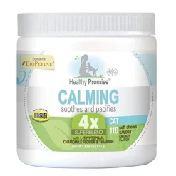 Four Paws Healthy Promise Calming Soft and Chew Supplements for Cats - Chicken - 110 Count