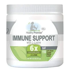 Four Paws Healthy Promise L-Lysine Chews Cat Supplements - Chicken - 110 Count
