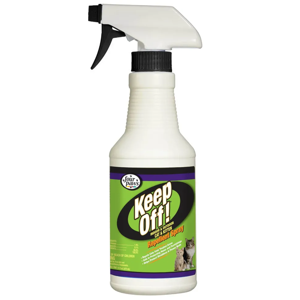 Four Paws Keep Off! Cat Repellent Spray Outdoors & Indoor Cat - 16 Oz