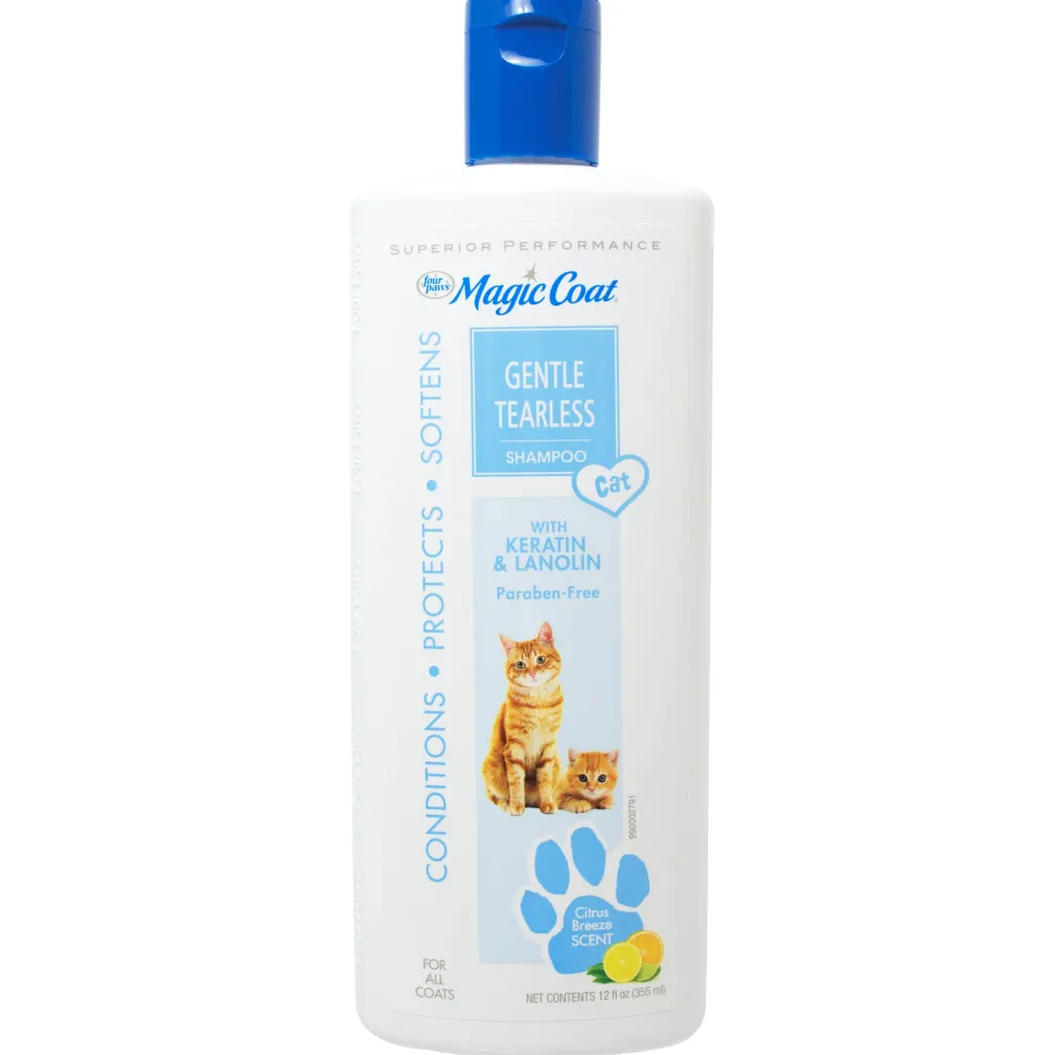Four Paws Magic Coat Tearless Shampoo for Cats & Kittens Tearless Cat Shampoo - 12 Oz