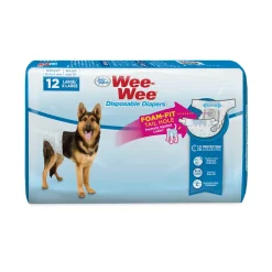 Four Paws Wee-Wee Disposable Dog Diapers Diaper - Large / XL - 12 Count