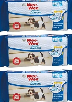 Four Paws Wee-Wee Disposable Dog Diapers - Extra Small - 12 Pack